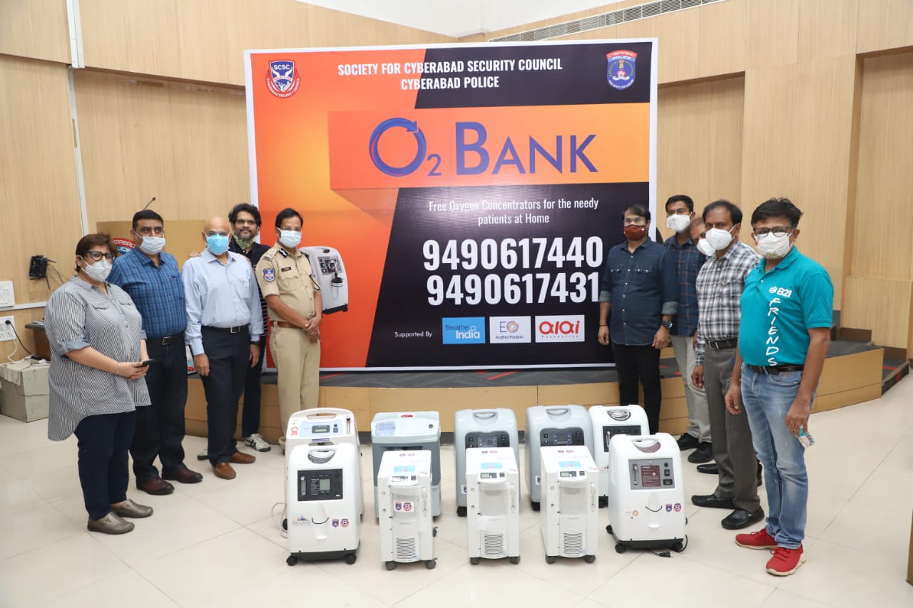 SCSC & Cyberabad Police launched O2 Bank in collaboration with Breath India, EO & Alai NGOs