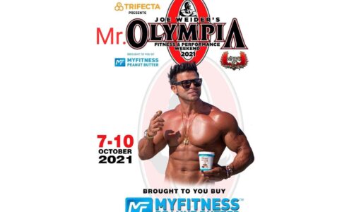 MyFitness Peanut Butter Associates with Mr. Olympia World Body Building Competition to Be Held In October 2021