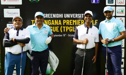Team Mysa, Apollo Cancer Crusaders, Devpixel Devils & Classic Champs, lead in their respective groups at the end of a very competitive 4th Round at the Sreenidhi University Telangana Premier Golf League!