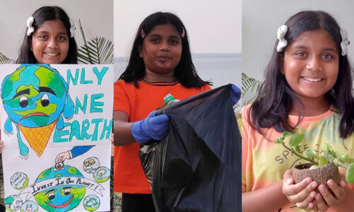 #BeTheChange Campaign by Bengaluru's Little Environmentalist Manya Harsha fights against climate change