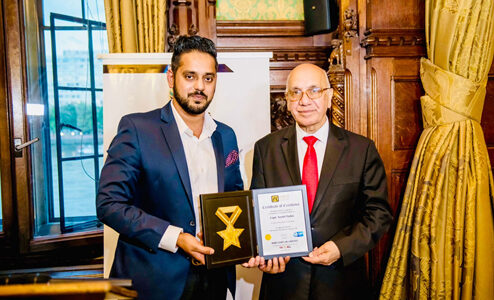 Haryana’s Captain Sumit Yadav received Political Analyst of the Year Award in Parliament of UK