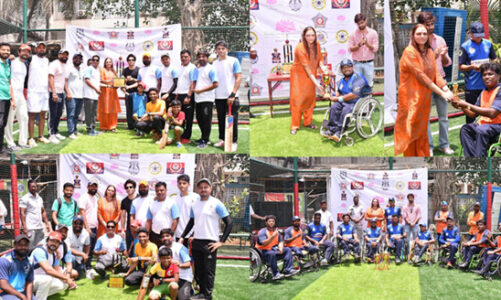 Nidarshana Gowani Organizes Kamala Cricket Tournament with special match between Mumbai Wheelchair Cricket Teams