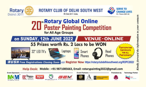 Rotary announces: 20th Global Poster Painting Competition