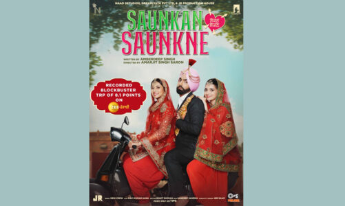 Saunkan Saunkne, produced by Jatin Sethi of Naad Sstudios, continues to break records; achieves TRP of 8.1 for its world television premiere!