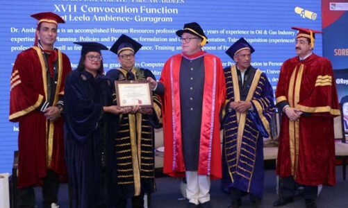 Dr. Anshu Sharma and 21 other high profiled professionals were awarded Honorary Doctorate at Convocation Function