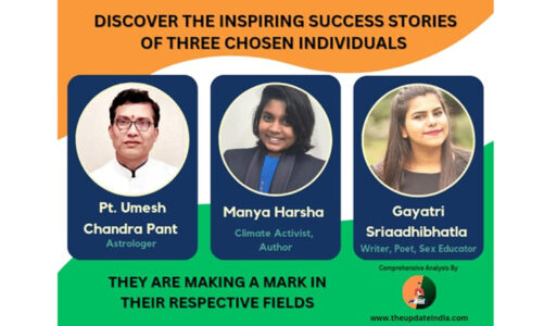 Discover the inspiring success stories of three chosen individuals who are making a mark in their respective fields