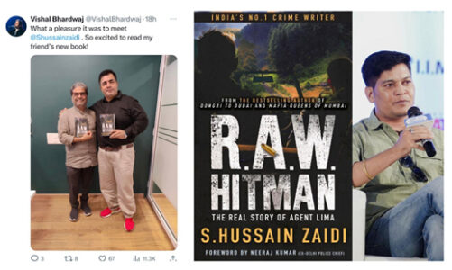 Vishal Bhardwaj came forward to support non-fiction crime author, S. Hussain Zaidi’s next book R.A.W Hitman