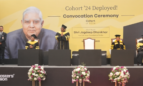 Vice-President of India, Shri Jagdeep Dhankhar Emphasizes ‘Skills Over Degrees’ at Masters’ Union Convocation